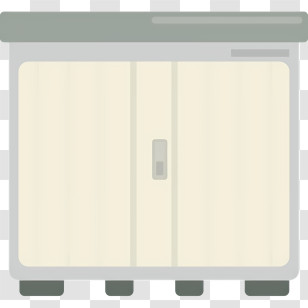 Cartoon - Beige Storage Cabinet Transparent PNG