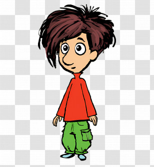 Jacob Two Two - Cartoon Boy With Shaggy Hair In Casual Outfit Transparent PNG