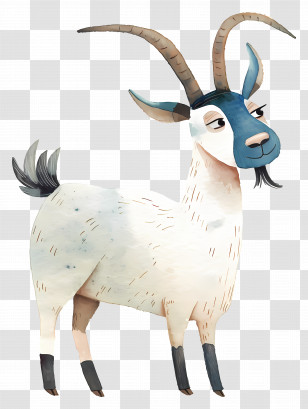 Cartoon Goat - Cartoon Goat Illustration Transparent PNG