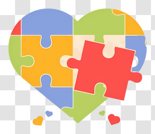 Life Puzzle - Heart With Missing Puzzle Piece Design Transparent PNG