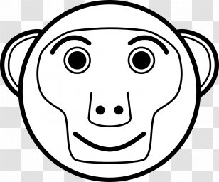 Primate Mask Monkey Chimpanzee Clip Art - Tree Transparent PNG