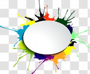Watercolor Painting Clip Art - Illustrator - Vector Round Frame Ink Transparent PNG