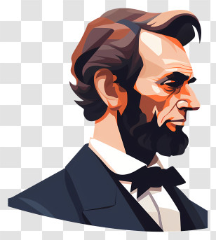 Abraham Lincoln - Portrait Of Abraham Lincoln Transparent PNG