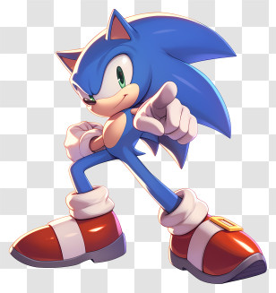 Sonic 3d - Blue Hedgehog Holding A Ring Transparent PNG