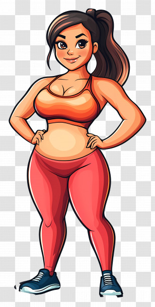Weight Loss Woman - Fitness Woman In Sportswear Transparent PNG