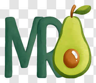Mr Avocado Logo - MR Avocado Brand Lettering Transparent PNG