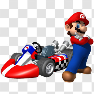 Mushroom - Mario With Kart Transparent PNG