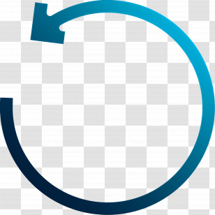 Circular Arrow - Blue Circular Arrow For Refresh Symbol Transparent PNG