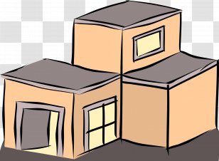 Window Flat Roof House Clip Art - Green - Cliparts Transparent PNG