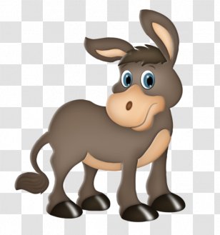 Cartoon - Donkey Transparent PNG