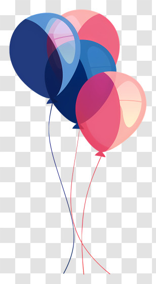 Birthday Balloons - Colorful Party Balloons Illustration Transparent PNG
