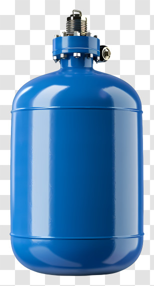Gas Cylinder - Blue Pressure Tank For Utility Usage Transparent PNG