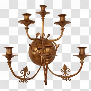 Sconce Light Fixture Rococo Baroque Candelabra Transparent PNG