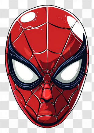 Spider Man Mask - Spider-Man Mask Illustration Transparent PNG