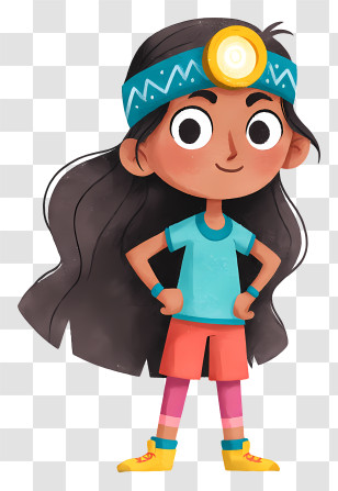 Isabella Alvarado - Brave Little Girl Explorer Transparent PNG