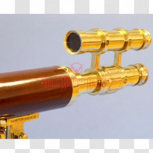 Refracting Telescope Brass Telescopic Sight Ship Model - Pirate Hat Anchor Tag Transparent PNG