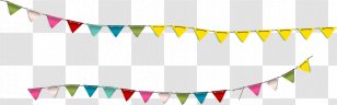 Watercolor Painting Graphic Design Banner - Advertising - Cartoon Exquisite Color Pull Flag Transparent PNG