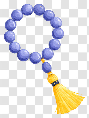Ramadan Prayer Beads - Purple Bead Tassel Accessory Transparent PNG