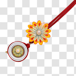 Raksha Bandhan - Floral Pendant Necklace Transparent PNG