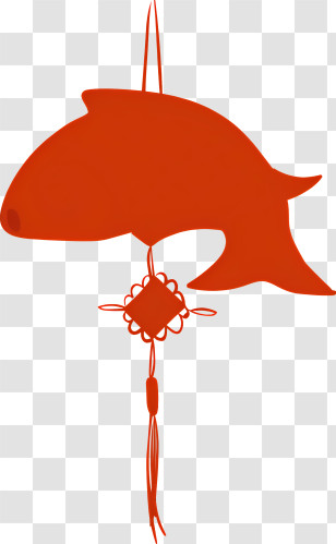 Icon - Red Fish Hanging Decoration For Chinese New Year Transparent PNG