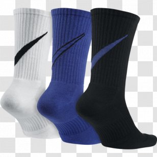 Crew Sock Nike Dri-FIT Swoosh - Shoe Transparent PNG