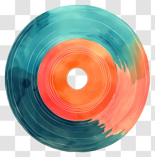 Colorful Vinyl Record - Colorful Vinyl Record Transparent PNG