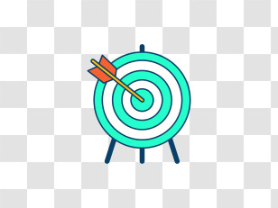 Target - Target With Arrow In Bullseye Transparent PNG