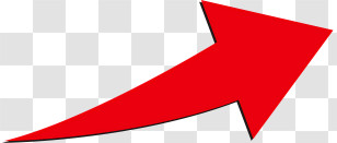 Arrow - Red Right Upward Arrow Transparent PNG