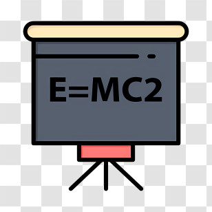 Modern Education Icon - Physics Equation E=MC2 Transparent PNG