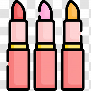 Lipsticks - Three Colorful Lipsticks Transparent PNG