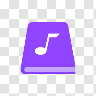 Icon - Purple Music Note Icon Transparent PNG
