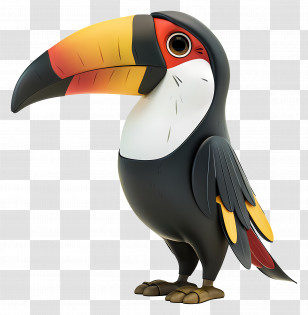 Toucan Bird - Colorful Toucan Bird Transparent PNG
