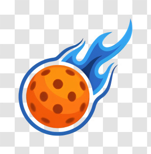 Icon - Flaming Sports Ball Transparent PNG