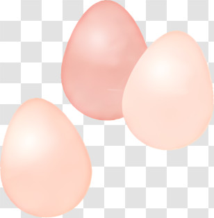 Icon - Pastel Colored Decorative Eggs Transparent PNG