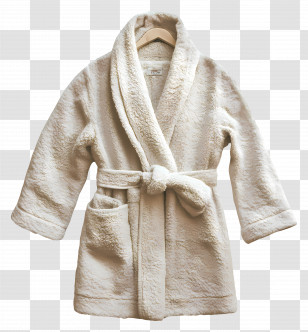 Bathrobe - White Bathrobe For Relaxation Transparent PNG