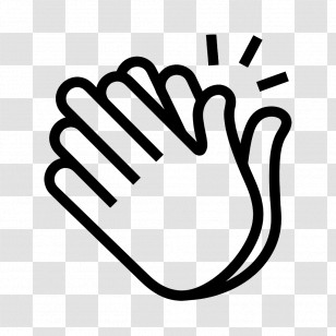Clapping Hands Emoji - Clapping Hands Gesture Transparent PNG