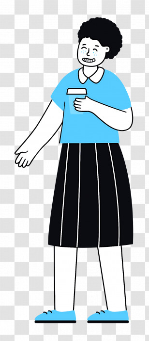 Standing Girl Woman Transparent PNG