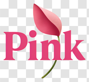 Pink Logo - Pink Leaf Brand Logo Transparent PNG