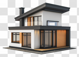 Modern House - Compact Modern House With Contemporary Design Transparent PNG