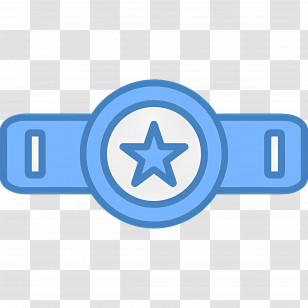 Champion Belt - Blue Champion Belt Transparent PNG