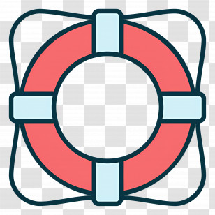 Lifebuoy - Lifebuoy With Red And Blue Accents Transparent PNG