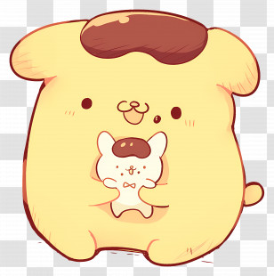 Pompompurin - Cute Dog With Toy Cartoon Transparent PNG
