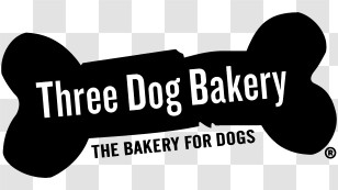 Three Dog Bakery Logo - Three Dog Bakery Bone Logo Transparent PNG