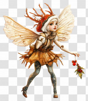 Christmas Fairy - Fairy Character With Enchanted Wings Transparent PNG