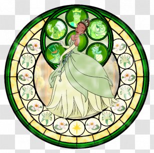 Tiana Belle Stained Glass Cinderella Kingdom Hearts III - Iii Transparent PNG