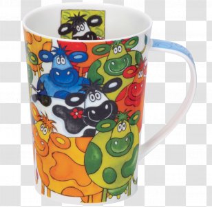 Dunoon Argyll Taurine Cattle Mug Cup Transparent PNG