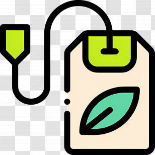 Tea Bag - Green Tea Bag With Leaf Transparent PNG