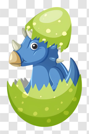 Dragon - Baby Dinosaur Hatching From Egg Transparent PNG