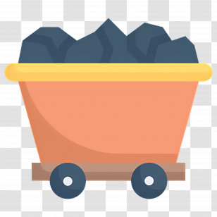 Coal Miner - Coal Cart Illustration For Mining Concept Transparent PNG