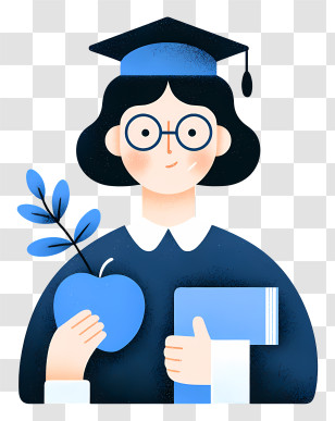 Education Icon - Graduate Student With Cap Transparent PNG